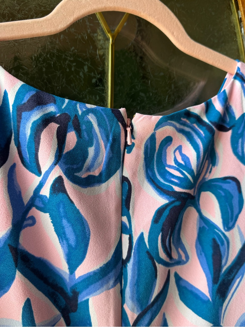 Size 16 Lilly Pulitzer Pink and Blue Tropical Sleeveless Mini Dress/ Romper - Picture 3 of 11